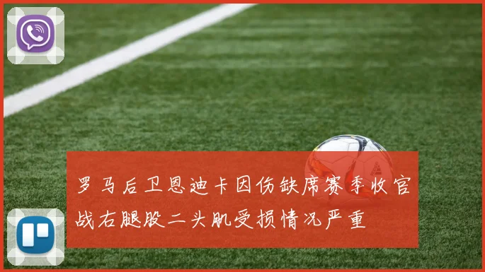罗马后卫恩迪卡因伤缺席赛季收官战右腿股二头肌受损情况严重